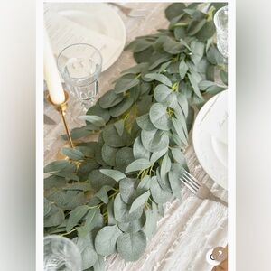 2 Ling’s Moment 6FT Eucalyptus and Willow Leaf Greenery Garlands